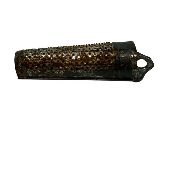 Vintage West Germany Metal Nutmeg Grater Rusty Kitchen Tool Primitive German - Picture 3 of 7